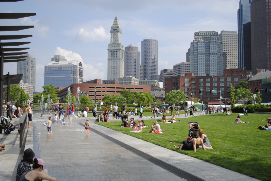 The North End’s front yard on the Greenway