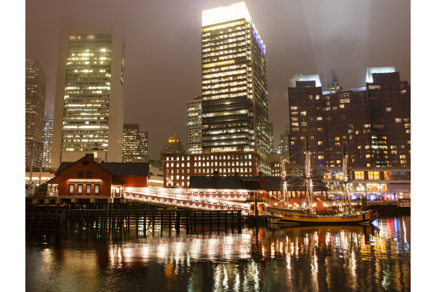 Boston Tea Party Ships & Museum - Night Exterior