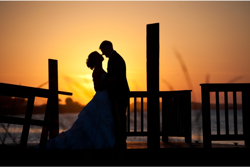nc-beach-wedding-sunset-silhouette