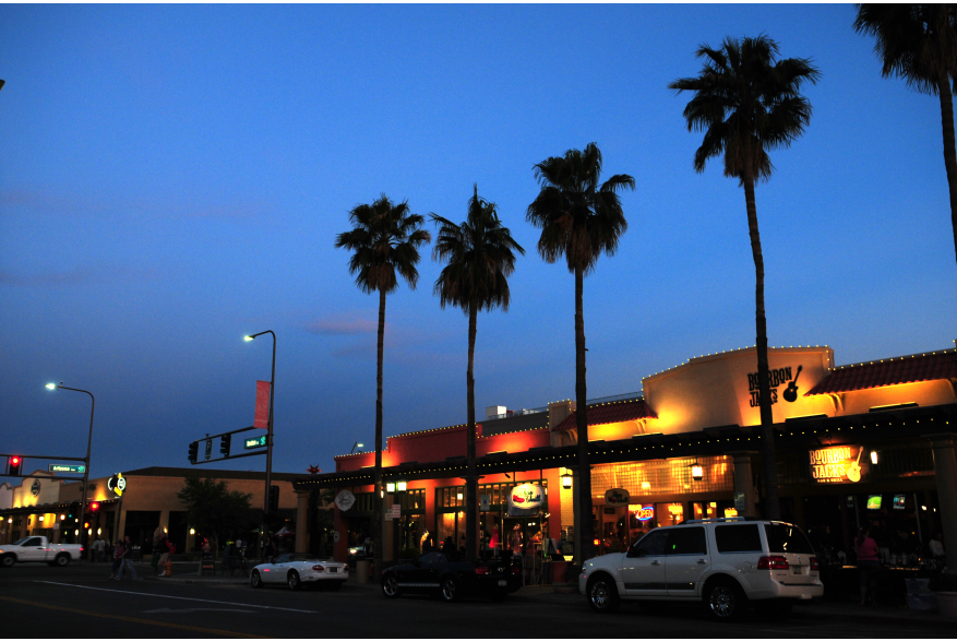 Evening Shot of Downtown Chandler