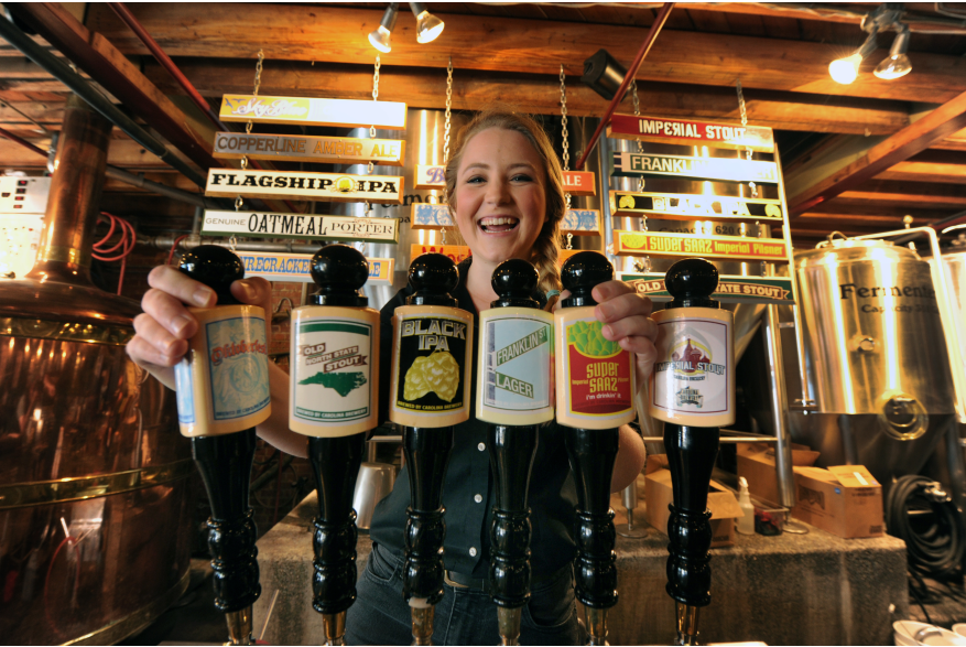 Carolina Brewery Bartender Hailey Johnson.JPG