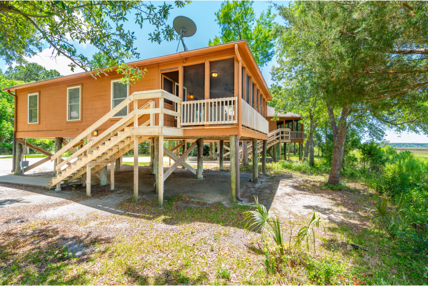 Exterior of a Cottage at James Island County Park