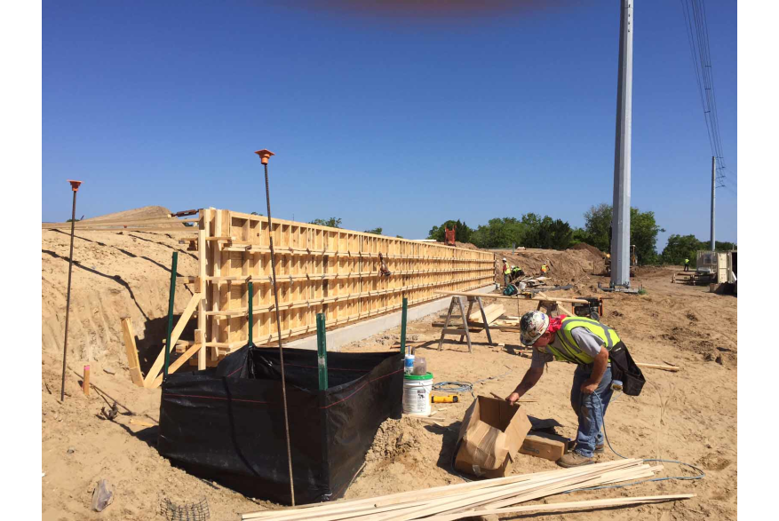 CCPRC Skatepark - 4.26.16 Retaining Wall Formwork