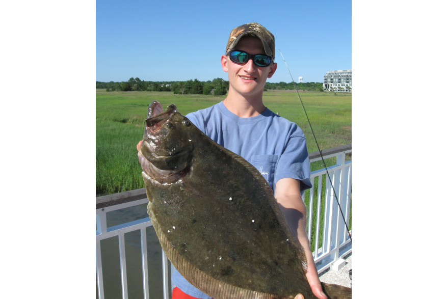 Cole Scroggs with 21” 3lb 13oz Flounder
