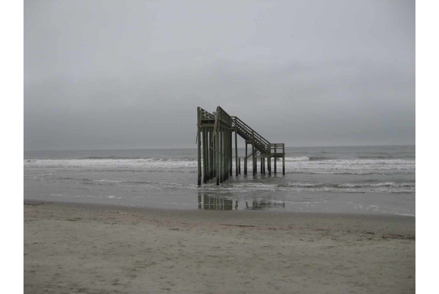 Erosion at Folly Beach County Park