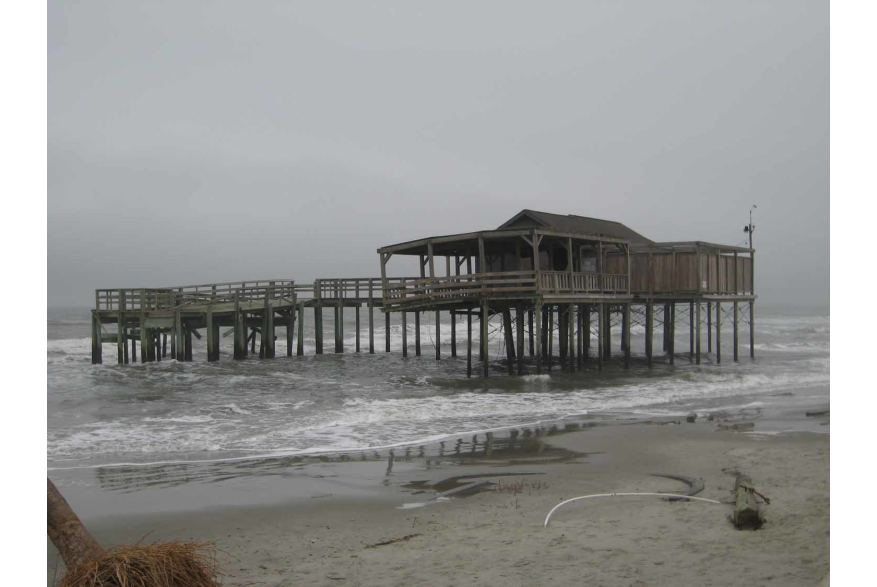 Erosion at Folly Beach County Park
