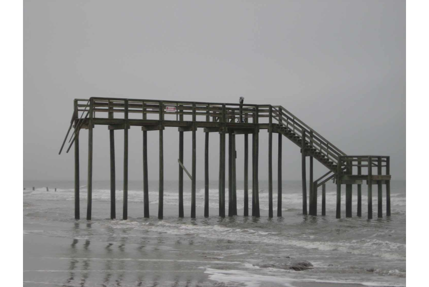 Erosion at Folly Beach County Park