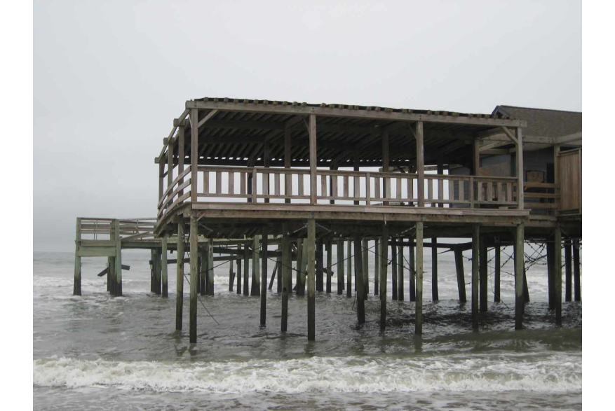 Erosion at Folly Beach County Park