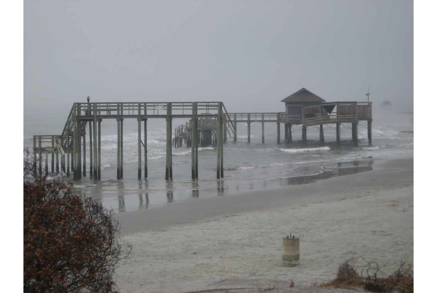 Erosion at Folly Beach County Park