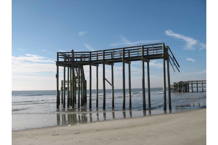 Erosion at Folly Beach County Park