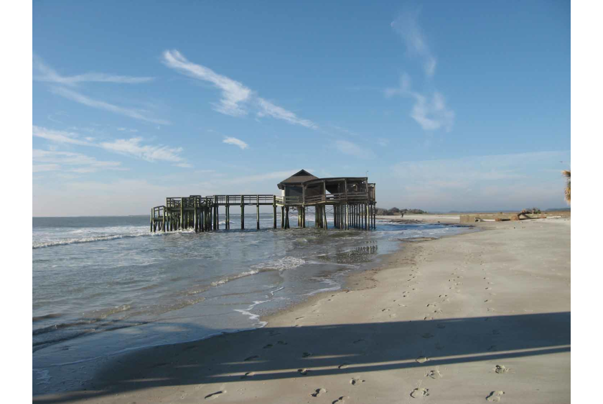 Erosion at Folly Beach County Park