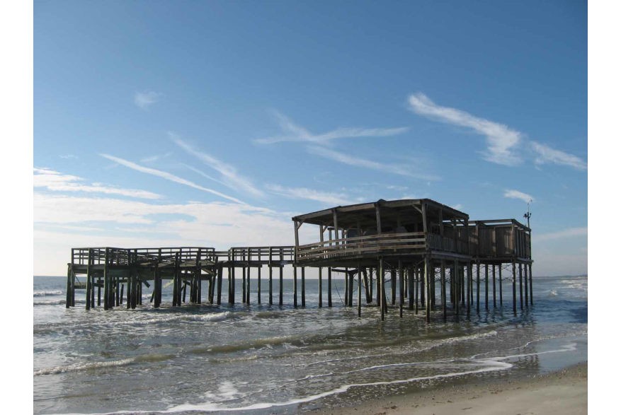 Erosion at Folly Beach County Park
