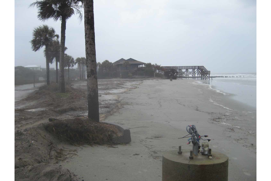 Erosion at Folly Beach County Park