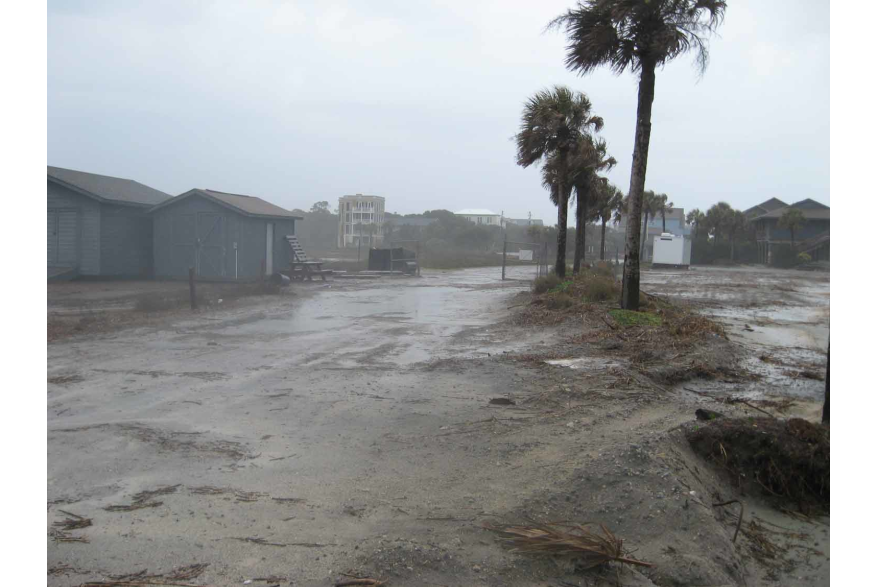 Erosion at Folly Beach County Park