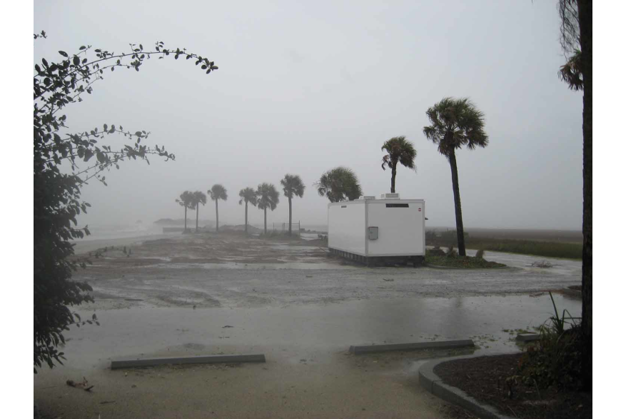 Erosion at Folly Beach County Park