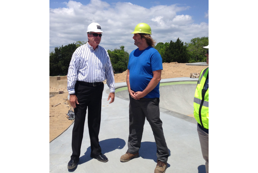 Tom O' Rourke & Tim Payne of Team Pain Skateparks