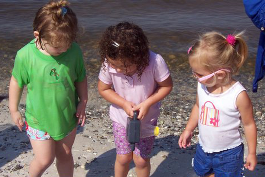 Children on a CHEC wading trip
