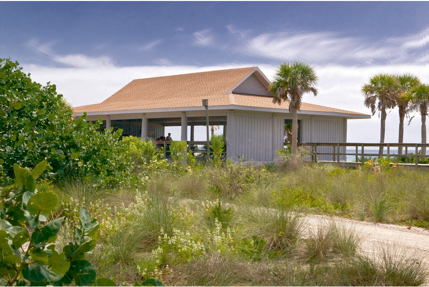Don Pedro Island State Park Beach Pavilion with water in background