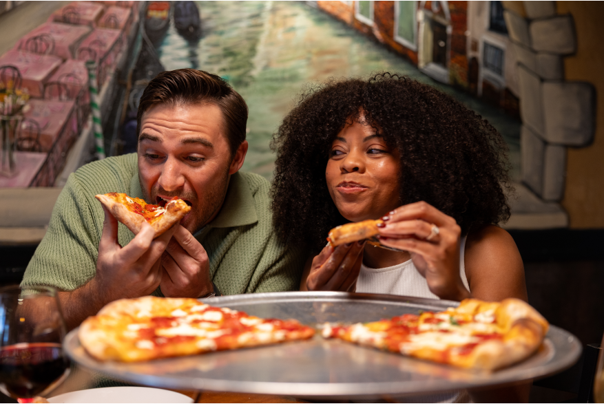 Bella Napoli - Models Eating Pizza