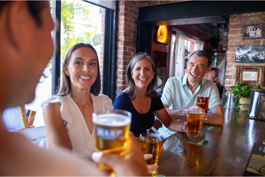 Friends Drinking at the Celtic Ray