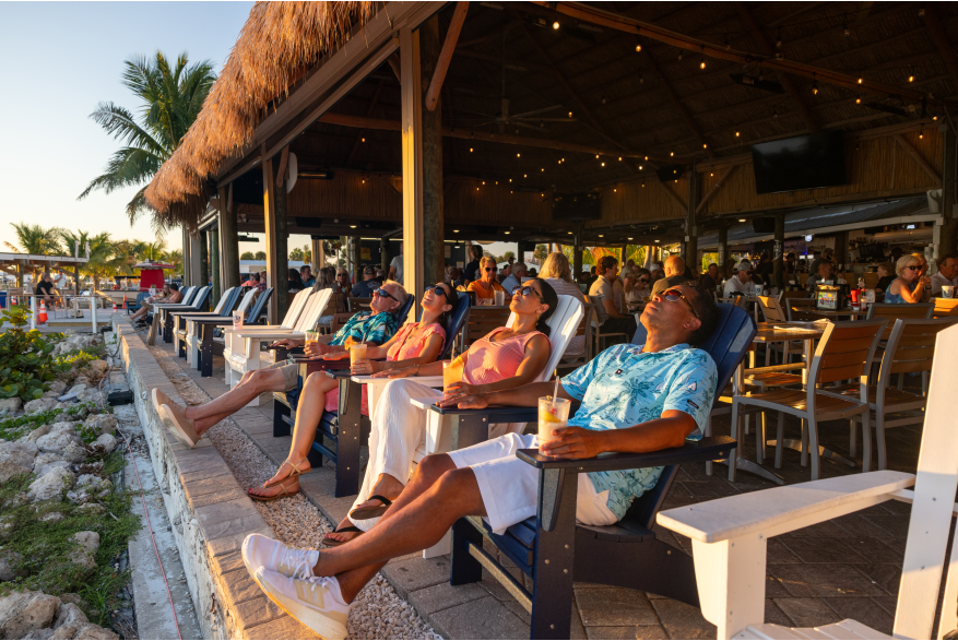 Relaxing at Lighthouse Grill & Tiki Bar