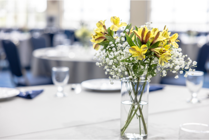 Yellow Flowers on Tabletop