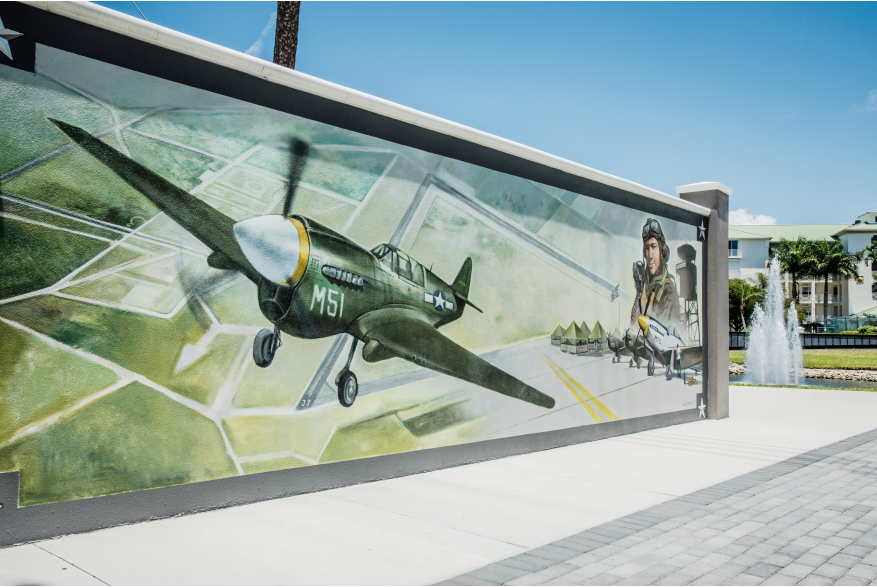 Punta Gorda Historical Mural: Army Airfield