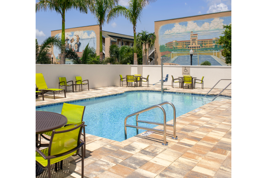 Handicap Access Pool Lift at SpringHill Suites in Punta Gorda, Florida