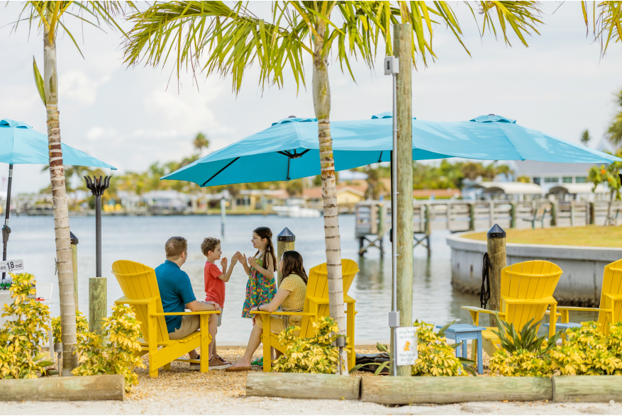 Family at Beachcomber Trading Post in Englewood, Florida