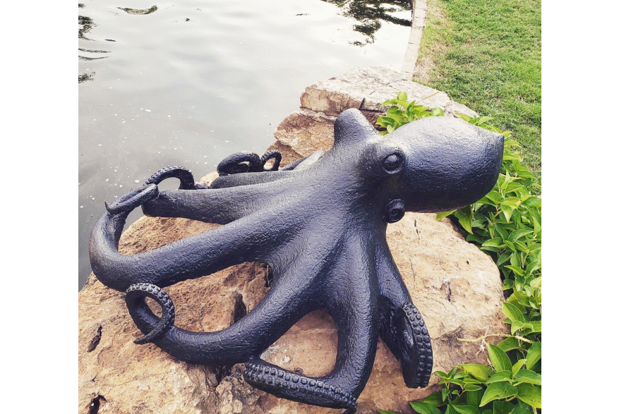 Zimsculpt Octopus Sculpture at Peace River Botanical & Sculpture Gardens