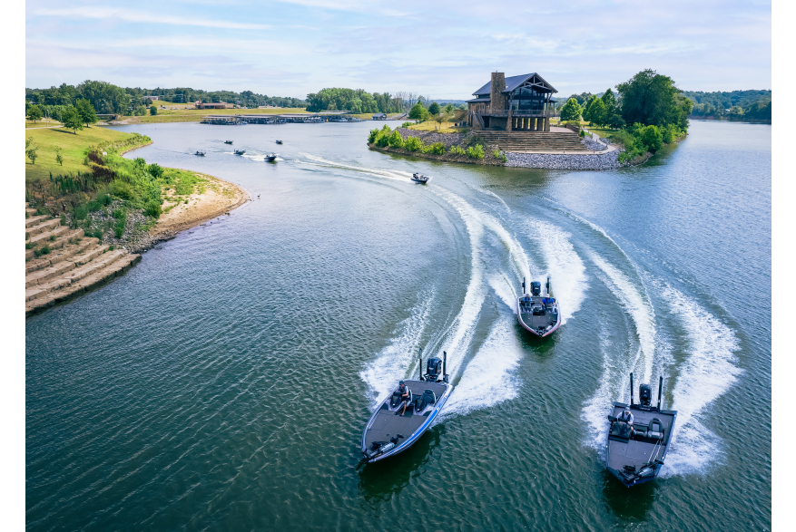 boats leaving a marina
