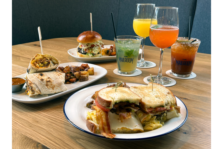 Brunch at The Mailroom, located downtown Clarksville.