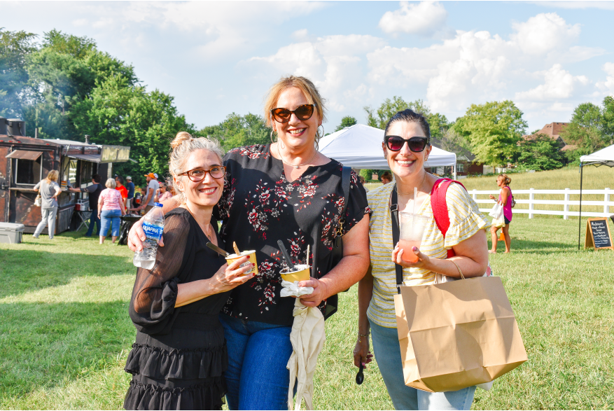 People enjoying the Sango Night Market