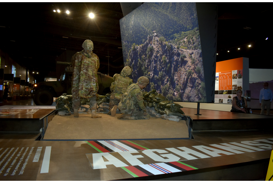 An exhibit at a military museum