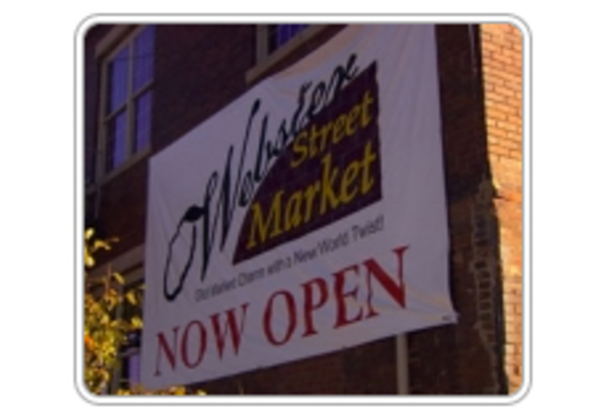 Webster Street Market Sign