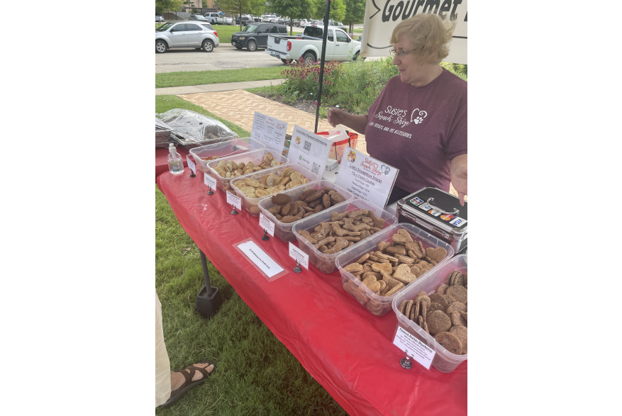 Dog Treat Vendor at Denton Community Market