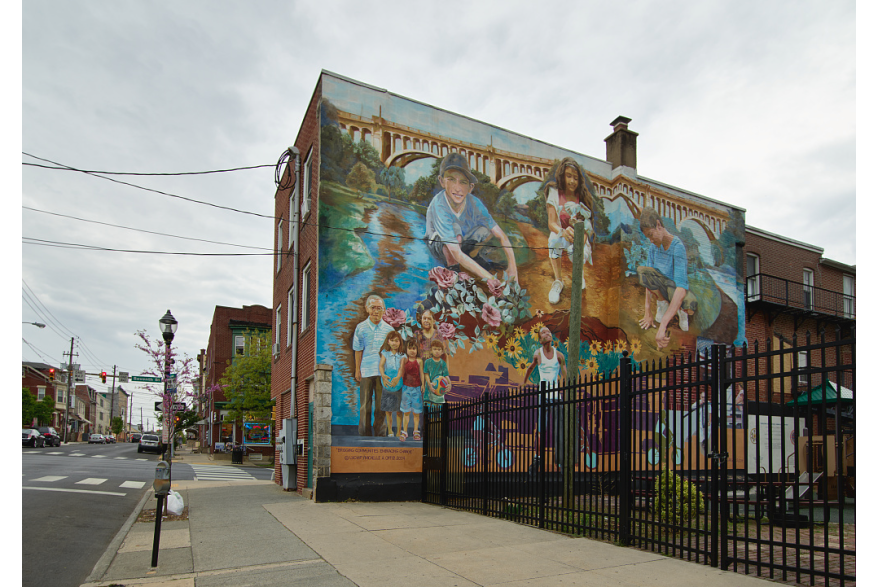 Allentown Mural - 'Building Bridges Embracing Change (2006)'