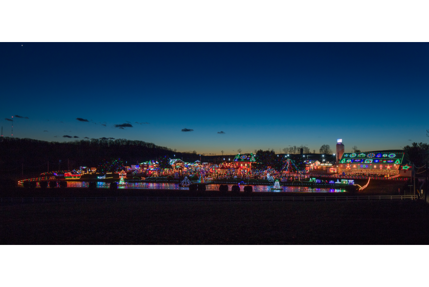 Holiday Light Display for the Koziar's Christmas Village event in PA