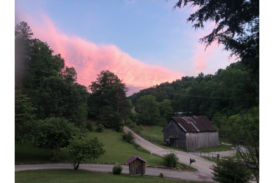#CaptureTheKentuckyWildlands Photo Contest May/June 2021 - The Kentucky Wildlands Experience - Sunset 4 over Brushy Branch Manchester Photo by Erin Collins