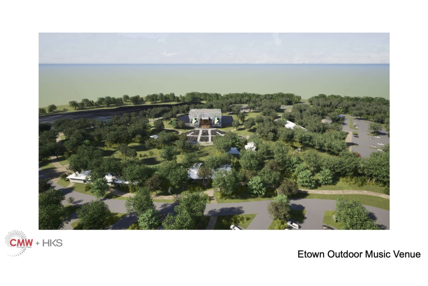 Outdoor Venue Rendering  aerial