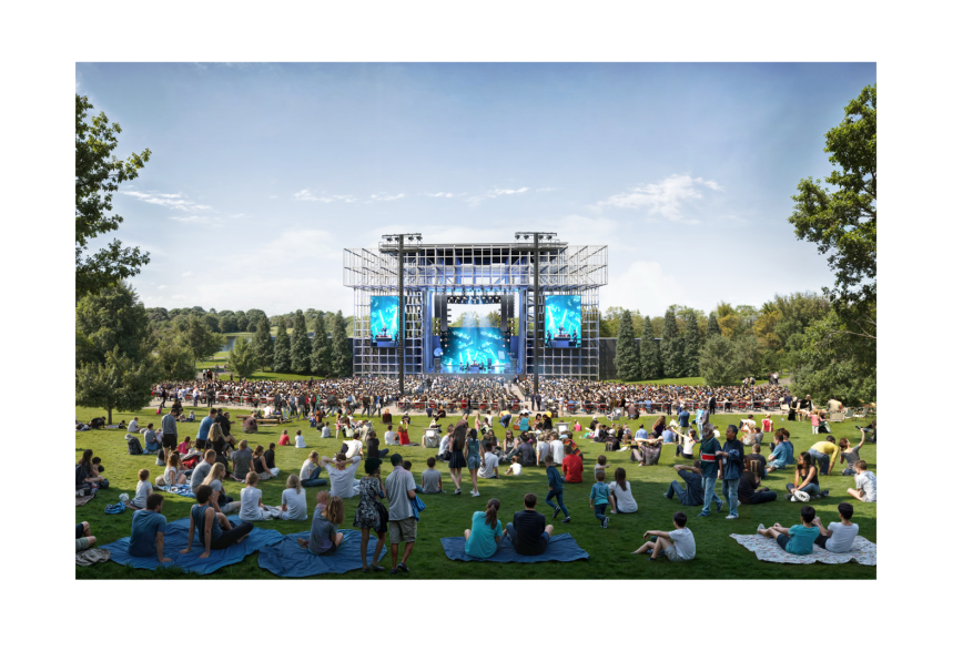 Rendering of the Outdoor Music Venue