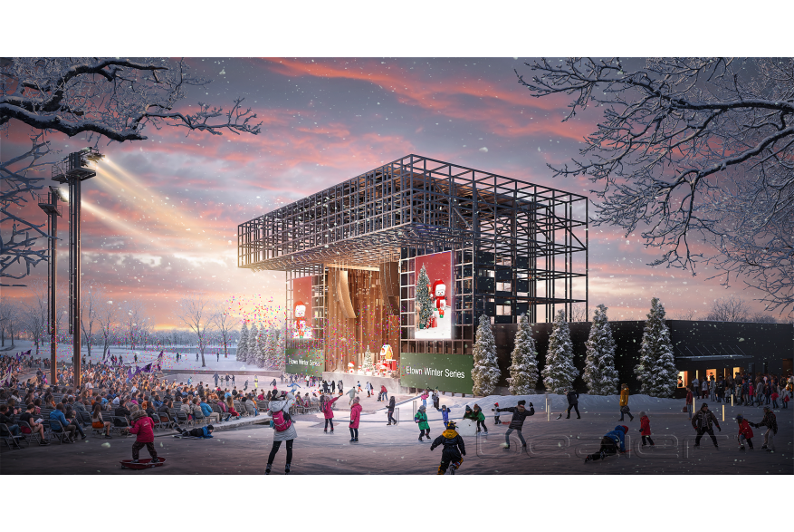 Rendering of the Outdoor Music Venue