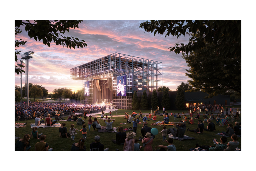 Rendering of the Outdoor Music Venue