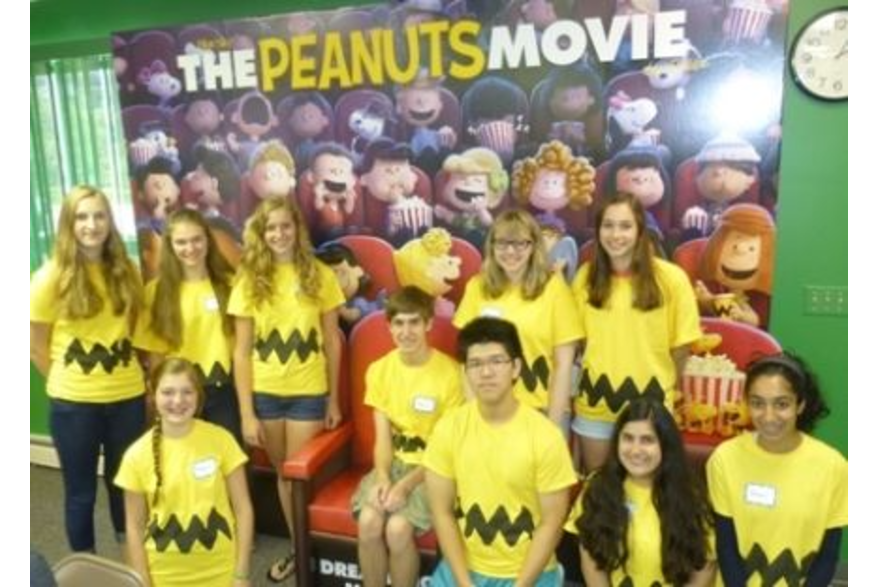 Peanuts Movie with Volunteers