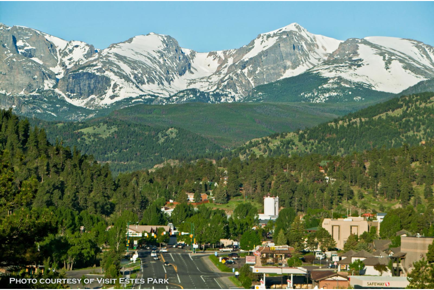 Entrance to Estes Park via Hwy 34