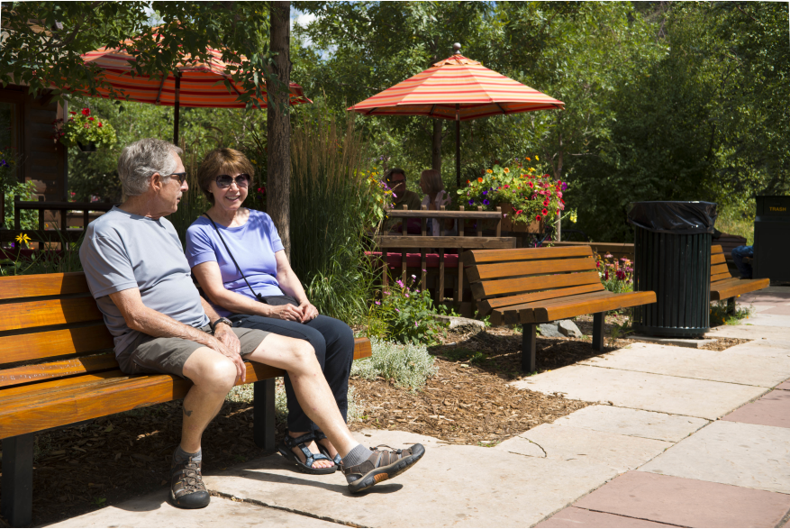 Take a Break From Shopping in Riverside Plaza