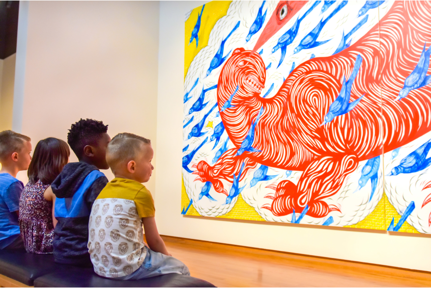 Children enjoying the Fort Wayne Museum of Art