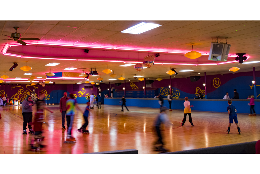 Skaters at the Roller Dome