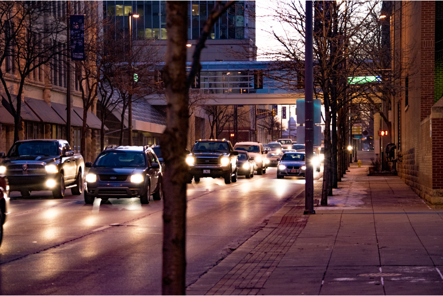 Evening Traffic on Washington Boulevard