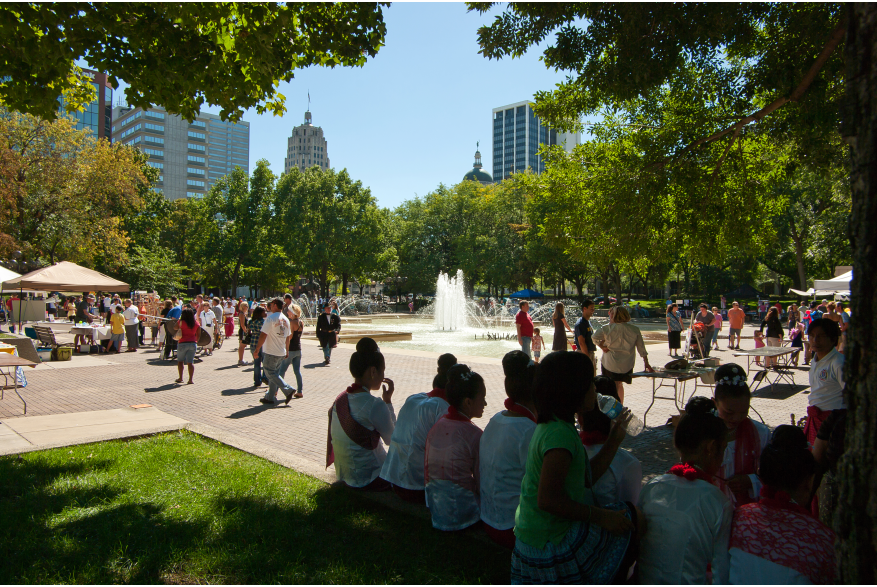 Freimann Square in Downtown Fort Wayne